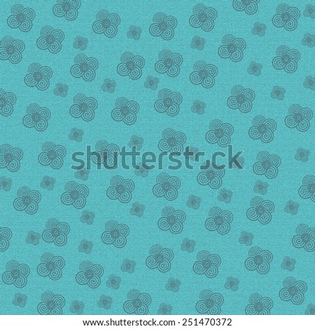 Flower floral abstract background, floral modern pattern on blue background. Flower floral abstract ornament, abstract blue floral pattern, abstract modern flowers background.