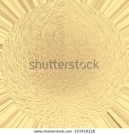 Vintage golden abstract background with mosaic pattern. Abstract modern background with mosaic geometric abstract pattern. Abstract grunge golden background, perspective background, gradient texture.