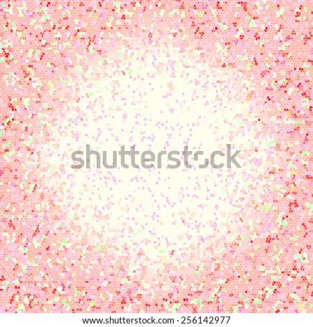 Red colorful abstract background with mosaic pattern. Abstract modern background with mosaic geometric abstract pattern. Abstract grunge dot pattern, grunge background, pattern design with vignettes.