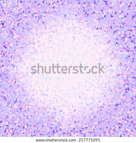 Violet purple abstract background with mosaic pattern. Abstract modern background with mosaic geometric abstract pattern. Abstract grunge dot pattern, grunge background, pattern design with vignettes.