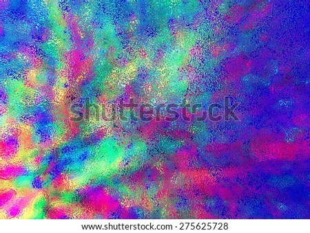 Colorful perspective splash grunge pattern. Explosion effect background. Modern retro abstract background. Abstract burst bright background, color grunge vintage splash. Bright stains and blots.
