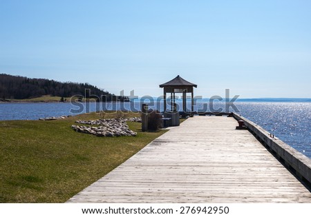 Canada, Quebec, Saint Aime Des Lacs, the lake front