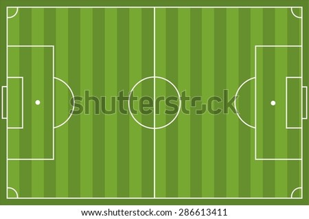 A realistic textured grass football / soccer field. Vector background. File contains transparencies and can fill strategy elements Soccer tactic diagram.