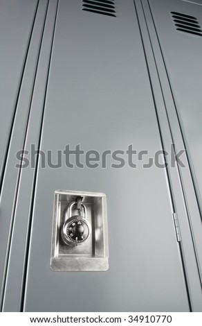 Empty school locker