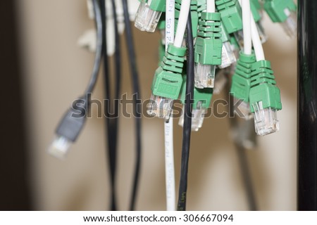 Ethernet Network Switch with ethernet cables