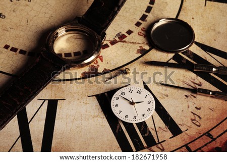 repairing an old and broken clock