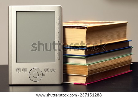 E-book paper books among