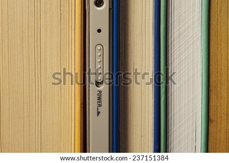 E-book paper books among