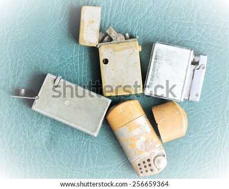 Old cigarette lighters, older than a hundred years