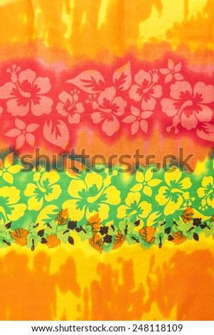 Colorful Batik flower pattern