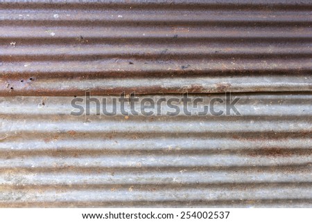 Old Galvanized Steel Wall