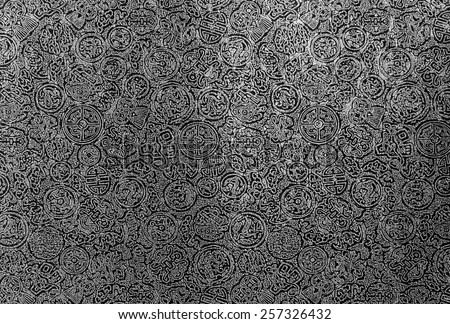 Black and white chinese pattern background
