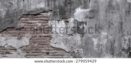 Black and white tone closeup old wall background banner style
