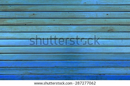 Vintage blue tone old wood texture wall