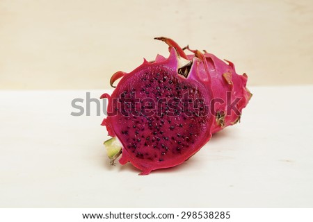 Closeup red Dragon fruit