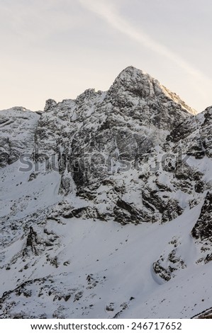 Keystone peak in the Tatra mountains - Peak: Swinica (Svinica)