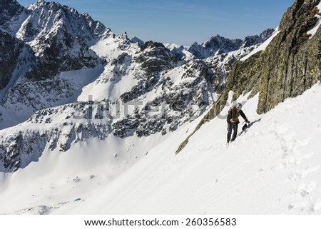 It is dangerous to traverse snow slopes