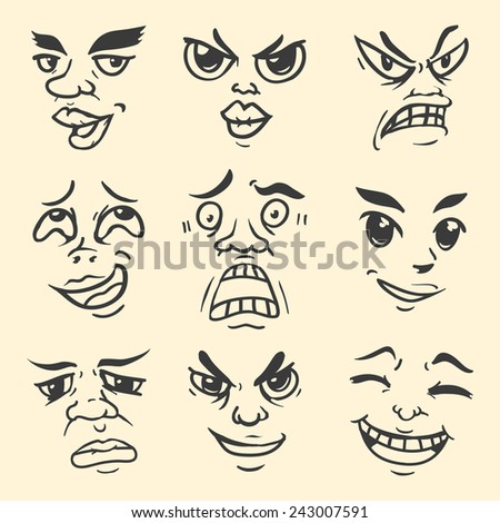 Cartoon Emotion Face