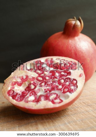 Pomegranate fruit.Organic Bio fruits
