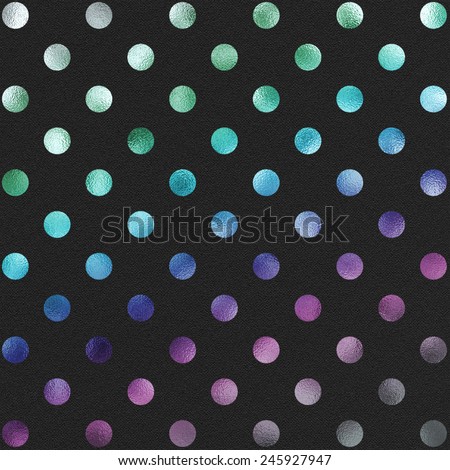 Green Purple Blue Purple Silver Rainbow Polka Dot Pattern Swiss Dots Texture Digital Paper Background