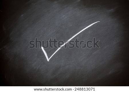 Chalkboard Background Retro Style Charcoal Gray Chalk Board Blackboard Check Mark
