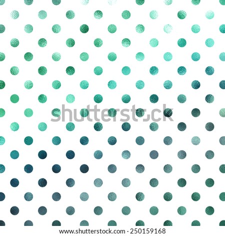 Green Aqua Teal Blue White Polka Dot Pattern Swiss Dots Texture Digital Paper Background
