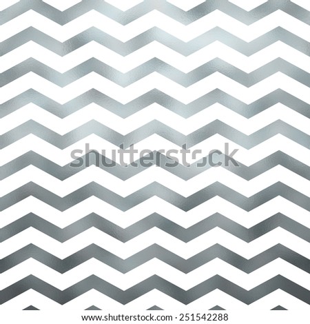 Silver and White Faux Foil Grey Metallic Chevron Pattern Chevrons Texture Zig Zag Background