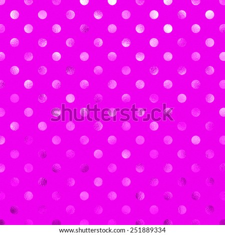 Orchid Purple Pink Metallic Foil Polka Dot Pattern Swiss Dots Texture Paper Color Background