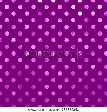 Deep Orchid Purple Violet Metallic Foil Polka Dot Pattern Swiss Dots Texture Paper Color Background