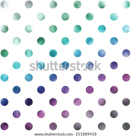 Rainbow Silver Green Teal Blue Purple White Polka Dot Pattern Swiss Dots Texture Digital Paper Background