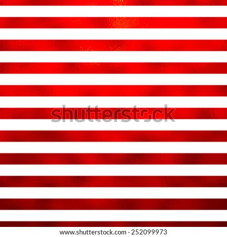 Red and White Metallic Faux Foil Stripes Background Striped Texture