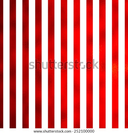 Red and White Metallic Faux Foil Stripes Background Striped Texture