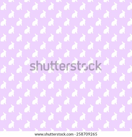 Purple Lavender Bunnies Background Bunny Pattern Texture