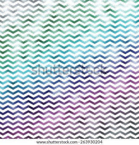 Rainbow Metallic Faux Foil on White Chevron Pattern Chevrons Texture Zig Zag Background