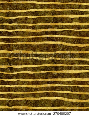 Gold and Black Torn Stripes Faux Foil Metallic Background Pattern Texture