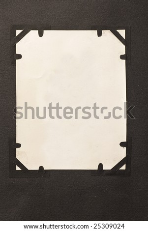 antique photo blank with corners background