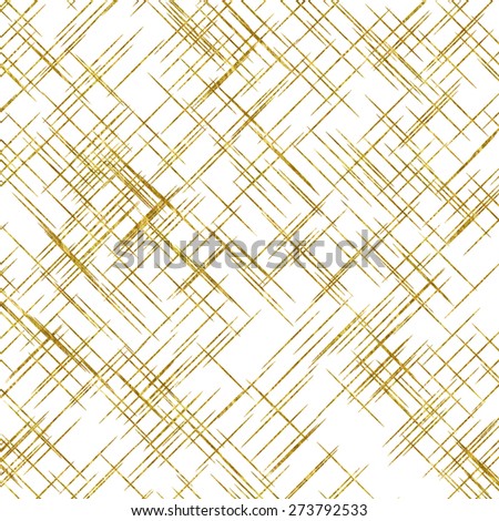 Gold Hatch Mark Lines Faux Foil Metallic Background Pattern