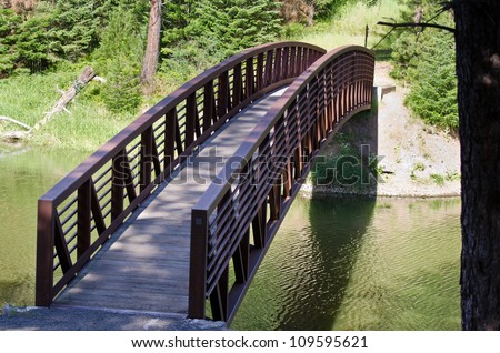 Foot Bridge Across The Water