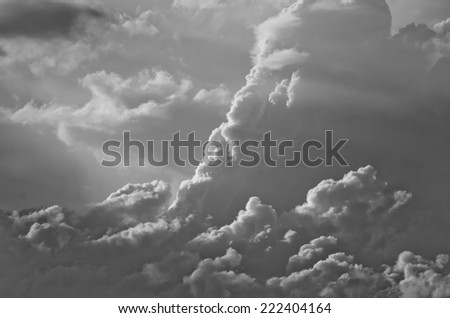 Mountainous Storm Clouds Building in the Western Sky