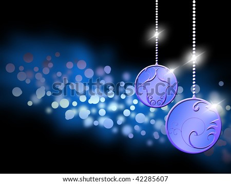 abstract illustration for Christmas card, greetings or background