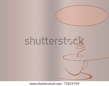 elegant coffee menu. Print and fold the center to get the cover of the menu.  space in the upper right to add your name or your content