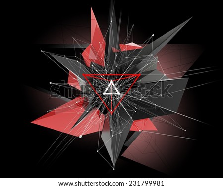 abstract background with red accent