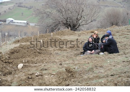 ELAZIG, TURKEY - MARCH 09:  Houses ruined during the earthquake of Elazig. Those who lost loved ones in the earthquake on March 09, 2010 in Elazig, Turkey.