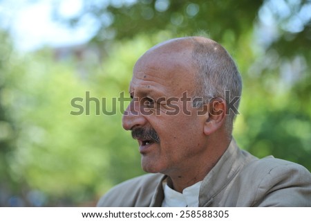 ISTANBUL, TURKEY - JULY 28: Iranian  photojournalist Reza Deghati portrait on July 28, 2011 in Istanbul, Turkey.