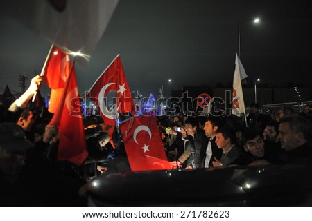 ISTANBUL  ,TURKEY - MARCH 07:  Turkish  former army chief Ilker Basbug press conference  on March 07 , 2014  in  Istanbul, Turkey. Ilker Basbug, the fans welcomed