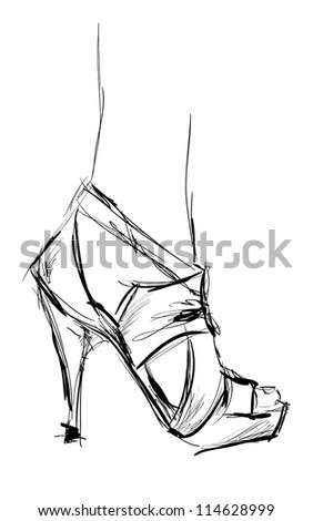 shoes sketch