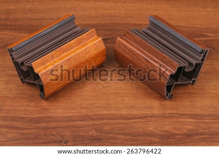 This object wood-like building material. Used especially for home windows.