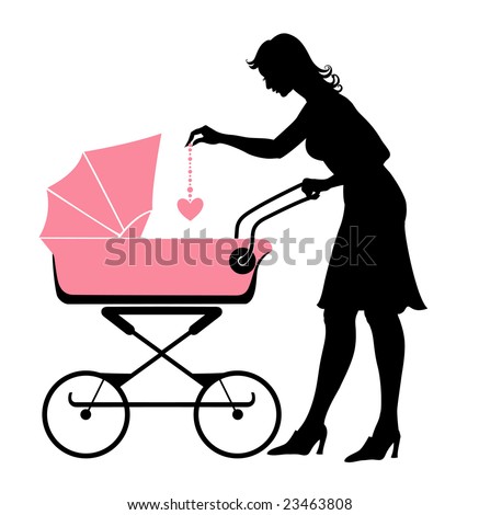 Lady With Stroller