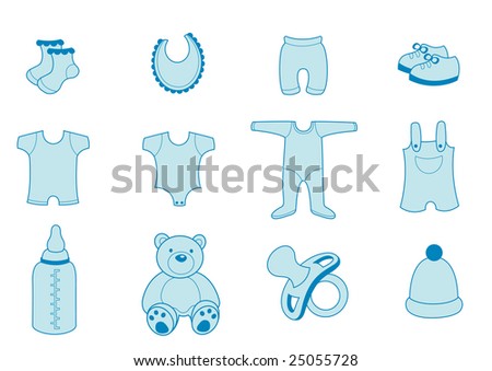 Vector Baby Clothes