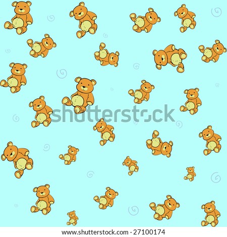 teddy bear wallpaper. Cute little teddy bears